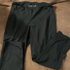 Black Crop Workout Pants